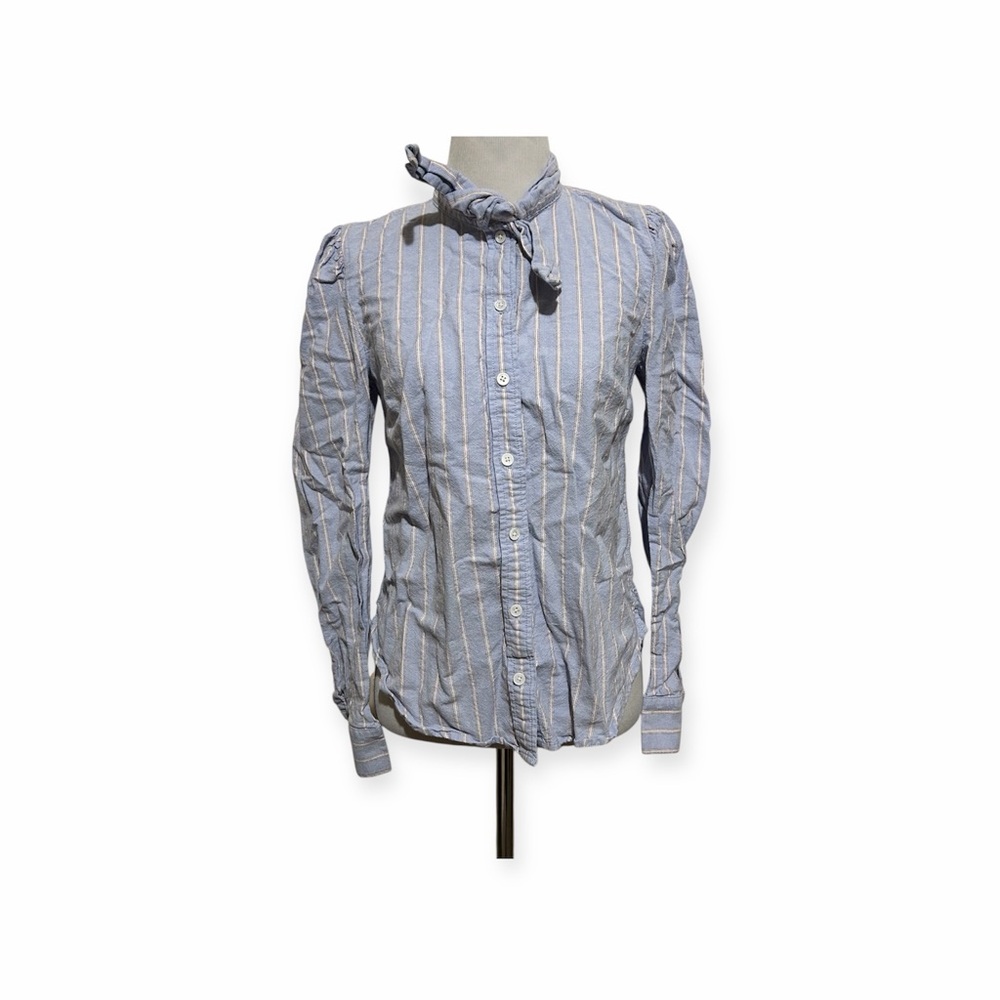 Veronica beard small Dunbar button down pinstriped blouse